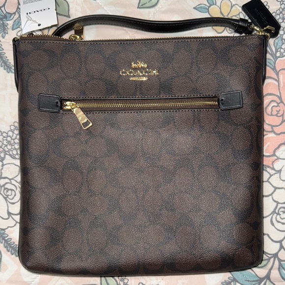 Coach Handbags - Coach Signature Brown Shoulder Bag